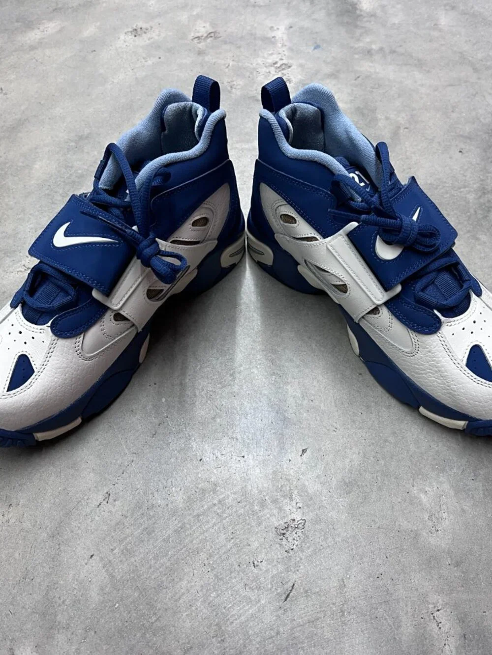 Nike Air Diamond Turf 2 GS Kid's Sail Mystic Navy Blue Grey IR4727 100 - New